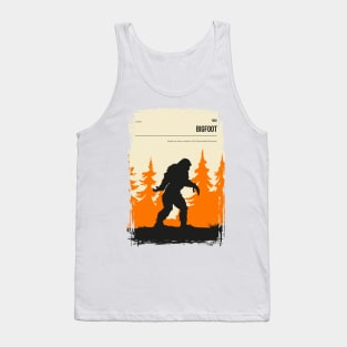 Bigtfoot Sasquatch Cryptid Poster Tank Top